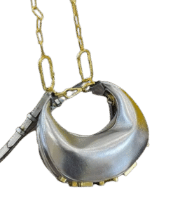 Fendi Gold & Silver Moonlight Bag – Futuristic Elegance